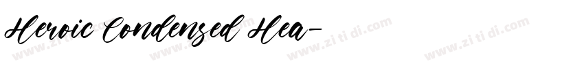 Heroic Condensed Hea字体转换